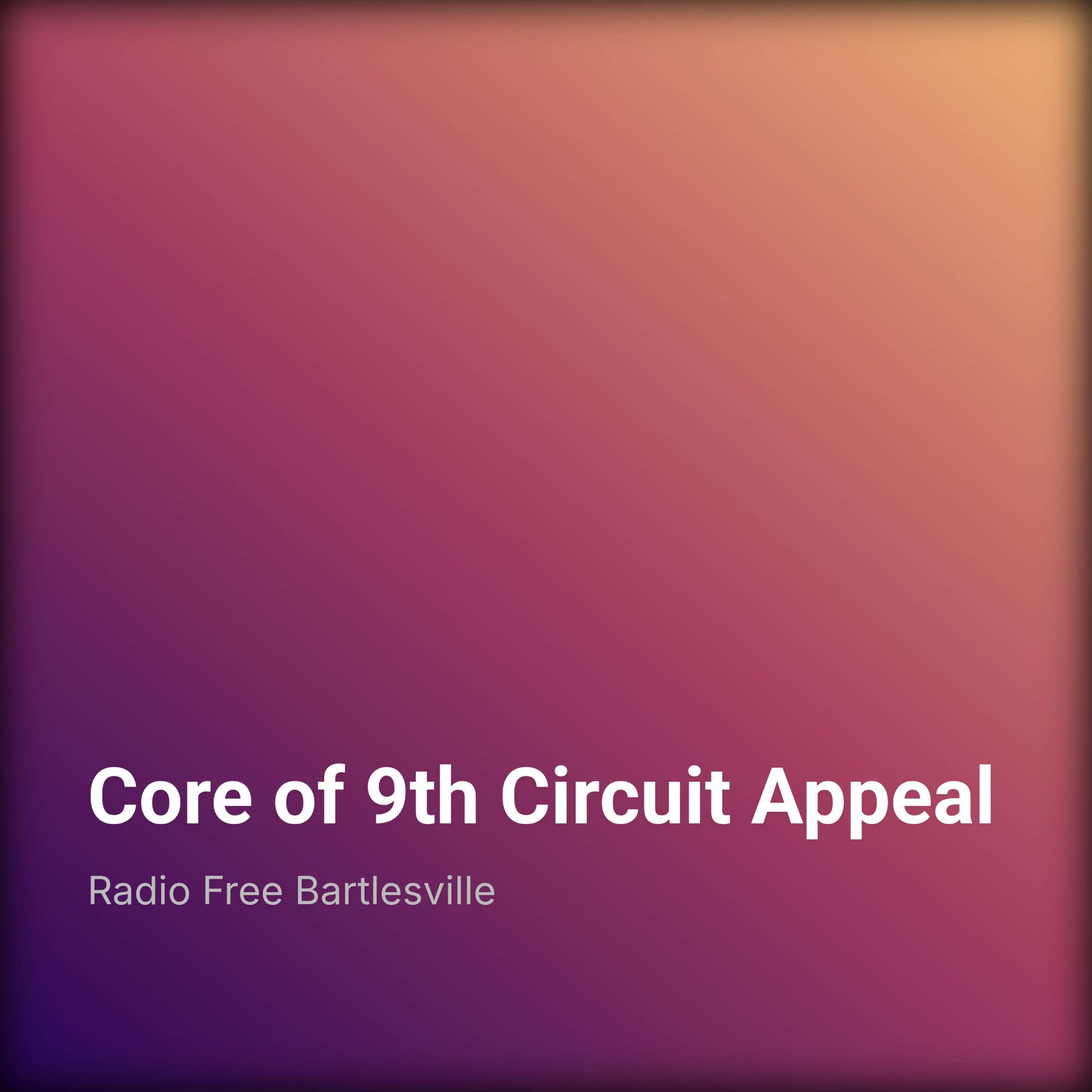 Core of 9th Circuit Appeal